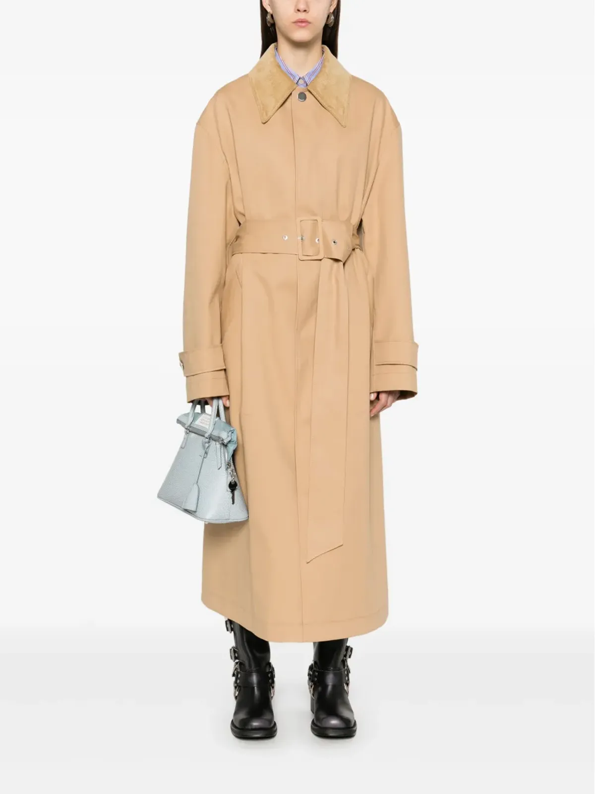 AMI Paris ベルテッドコート - ベージュ系 - 画像3