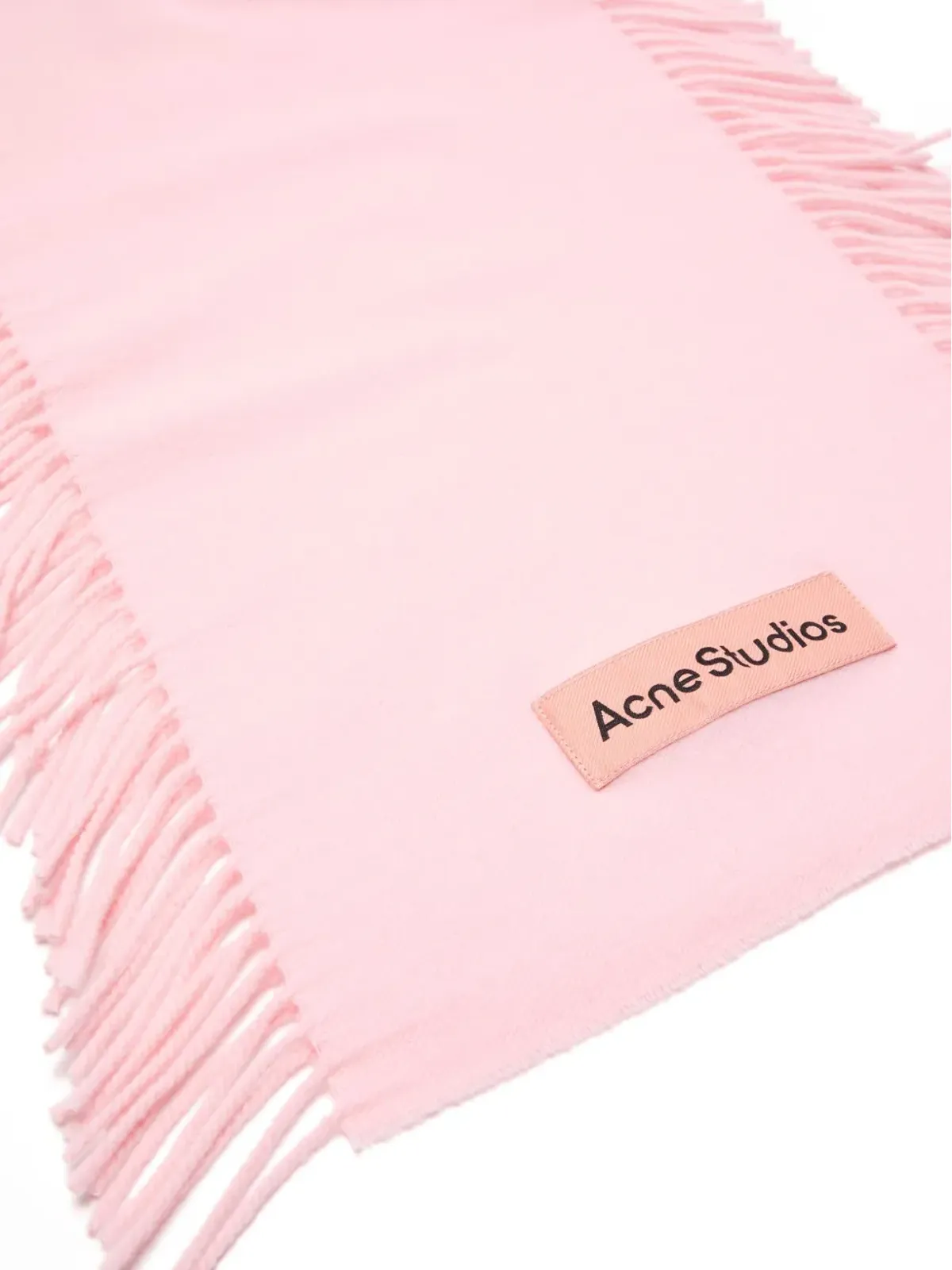 Acne Studios フリンジ ウール スカーフ - 画像2
