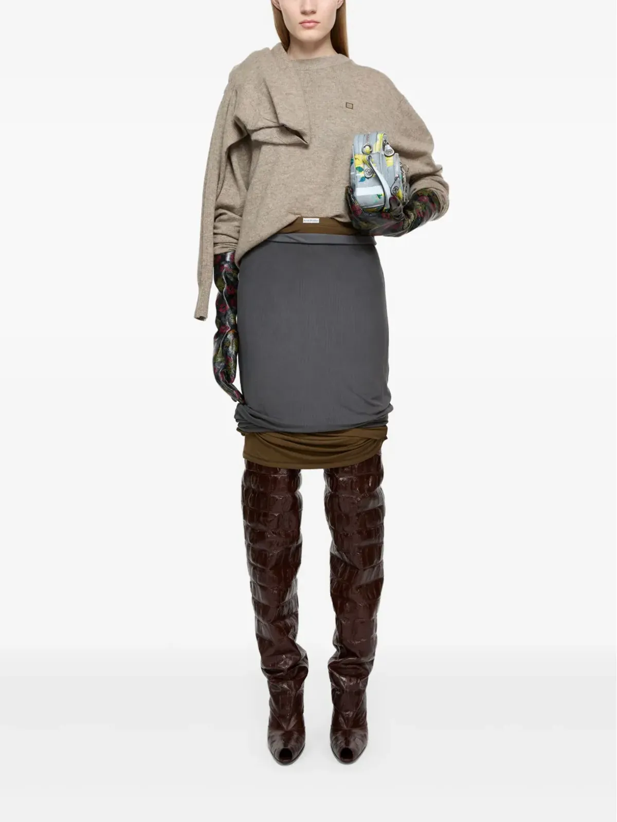 Acne Studios ロゴパッチセーター - 画像3