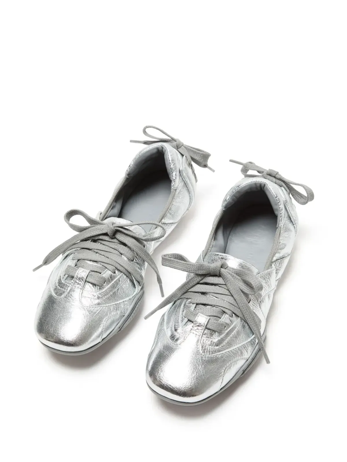 Acne Studios レースアップレザー バレエフラット - 画像3