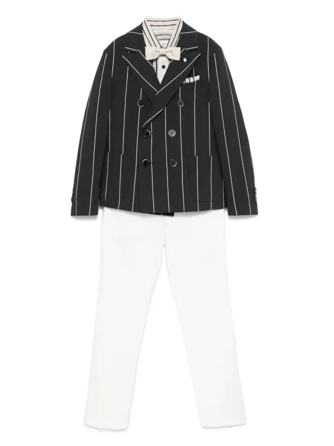 Colorichiari Colorichiari ストライプスーツ（セット3点）- ブラックの商品画像