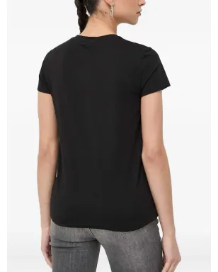 LIU JO ロゴディテール入り エンブリッシュド Tシャツ - ブラック - サムネイル2