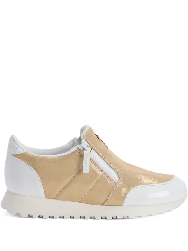 Giuseppe Zanotti Giuseppe Zanotti Ilde Run ジップディテール スニーカー - ゴールドの商品画像