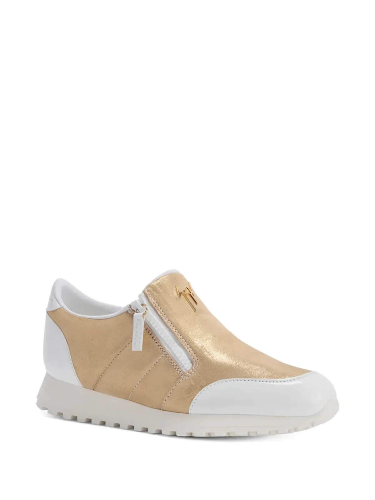 Giuseppe Zanotti Ilde Run ジップディテール スニーカー - ゴールド - 画像2