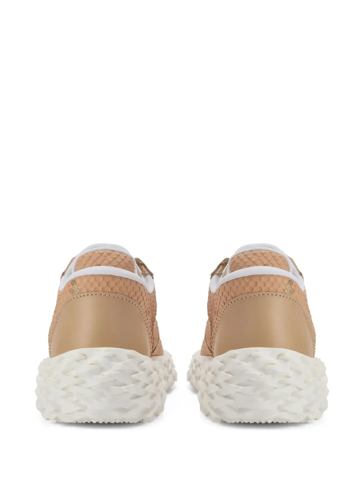 Giuseppe Zanotti Urchin snakeskin-effect スニーカー - ベージュ系 - 画像3