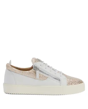 Giuseppe Zanotti ウェーブンパネル サイドジップ スニーカー - サムネイル1