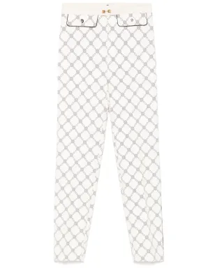 Elisabetta Franchi ダイヤモンドプリント クレープパンツ - サムネイル1