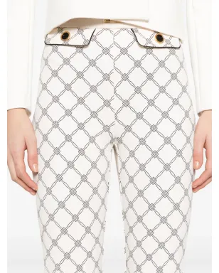 Elisabetta Franchi ダイヤモンドプリント クレープパンツ - サムネイル5