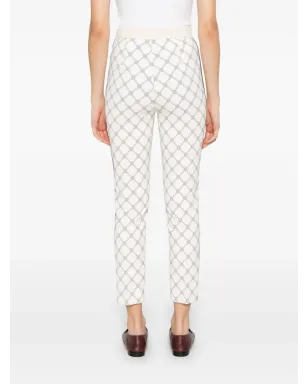 Elisabetta Franchi ダイヤモンドプリント クレープパンツ - サムネイル4