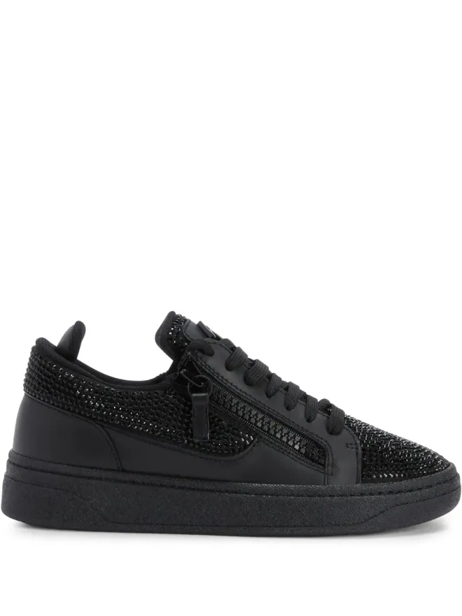 Giuseppe Zanotti Giuseppe Zanotti GZ94 ラインストーン装飾スニーカー ブラックの商品画像
