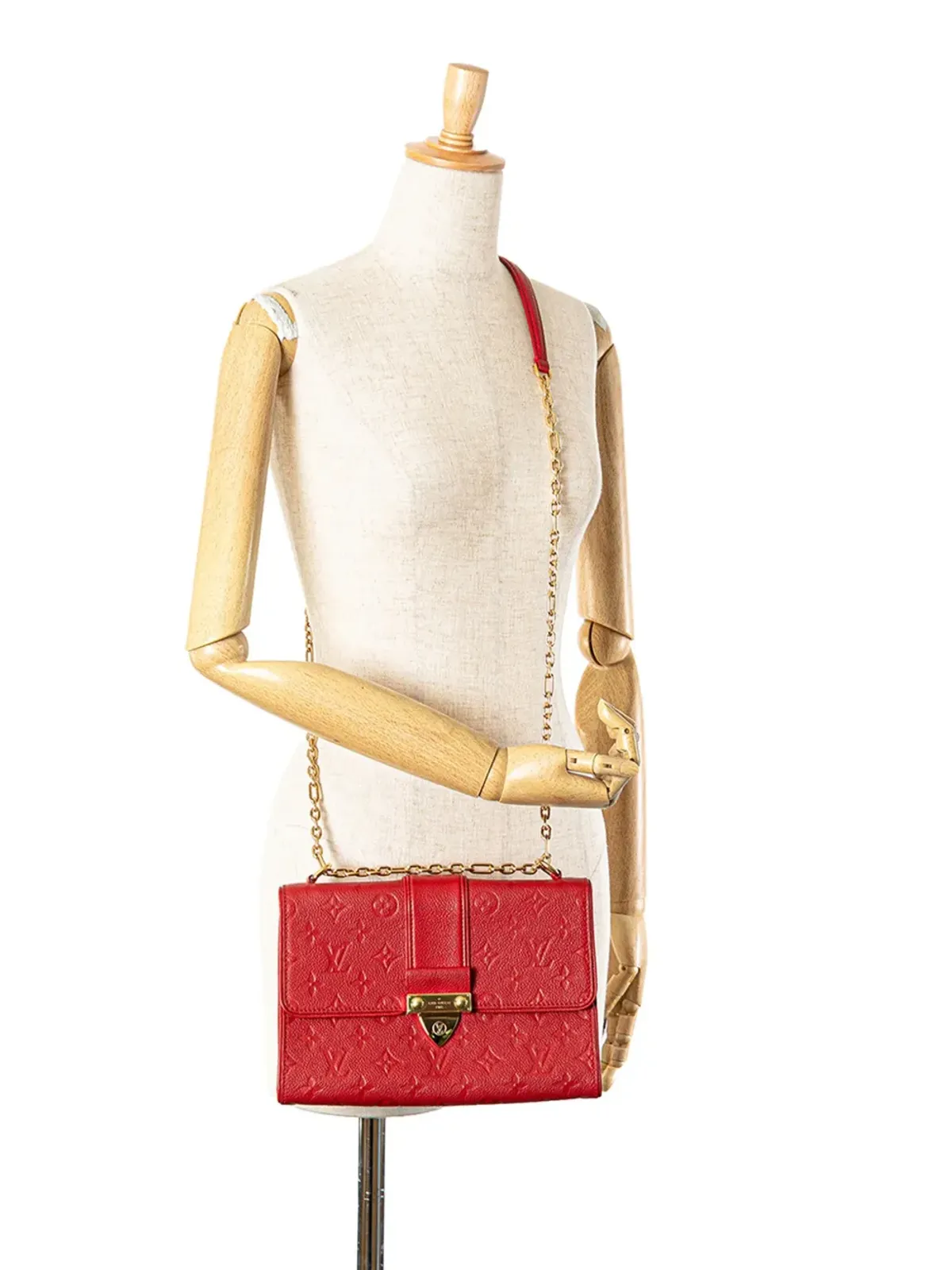 Louis Vuitton ビンテージ 2017年 モノグラム・アンペランテ Saint Sulpice BB クロスボディバッグ レッド - 画像2