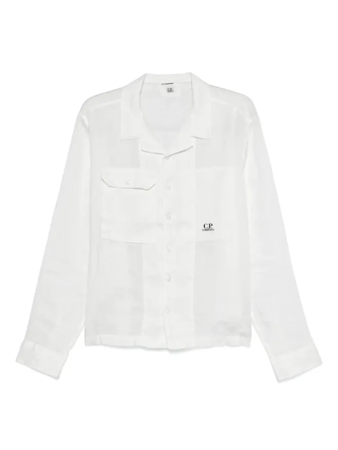 C.P. Company C.P. Company リネン素材のオーバーシャツ - ホワイトの商品画像