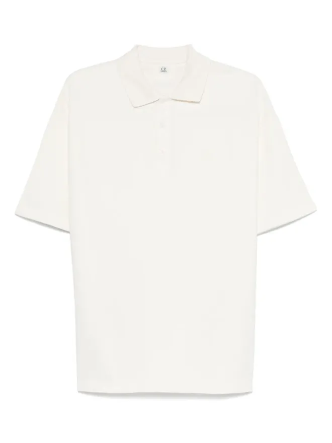 C.P. Company C.P. Company micro pattern jacquard polo shirt - Neutralsの商品画像