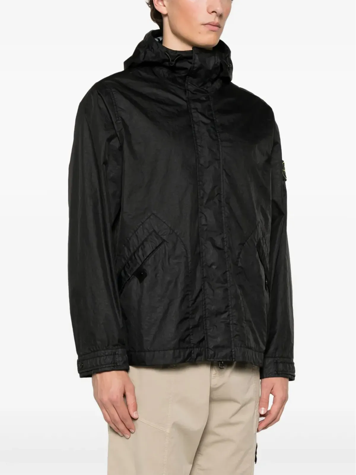 Stone Island Membrana 3L TCジャケット ブラック - 画像3