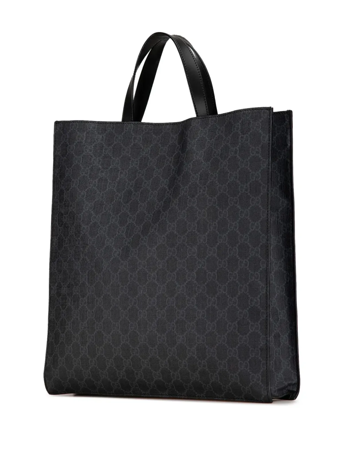 Gucci ビンテージ GG Supreme コンバーチブル ソフト トート サッチェル - ブラック - 画像3