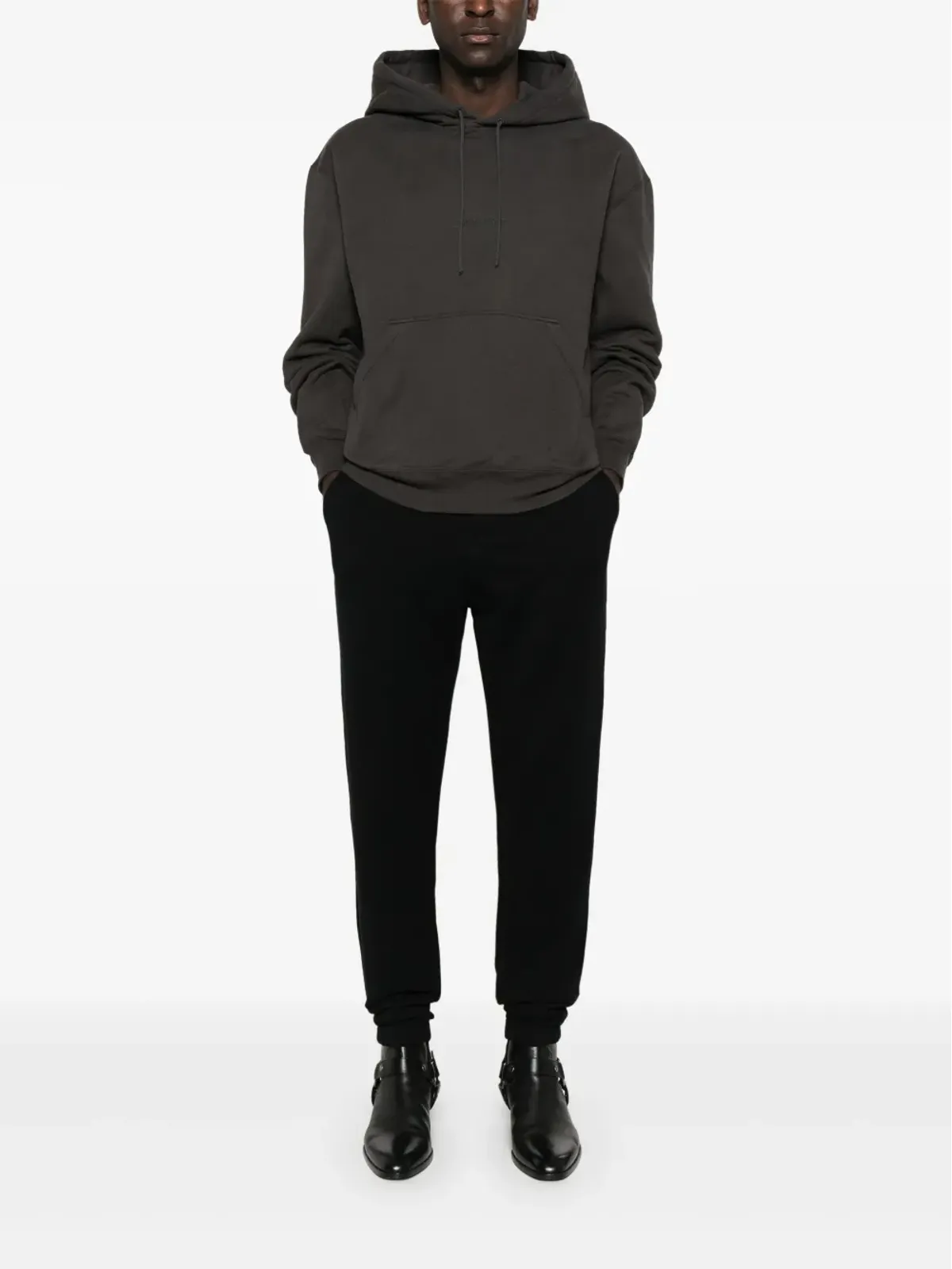 Saint Laurent ロゴ刺繍パーカー - 画像2
