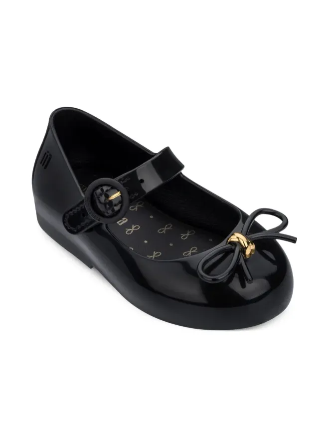 Mini Melissa Mini Melissa リボン付きバレリーナシューズの商品画像