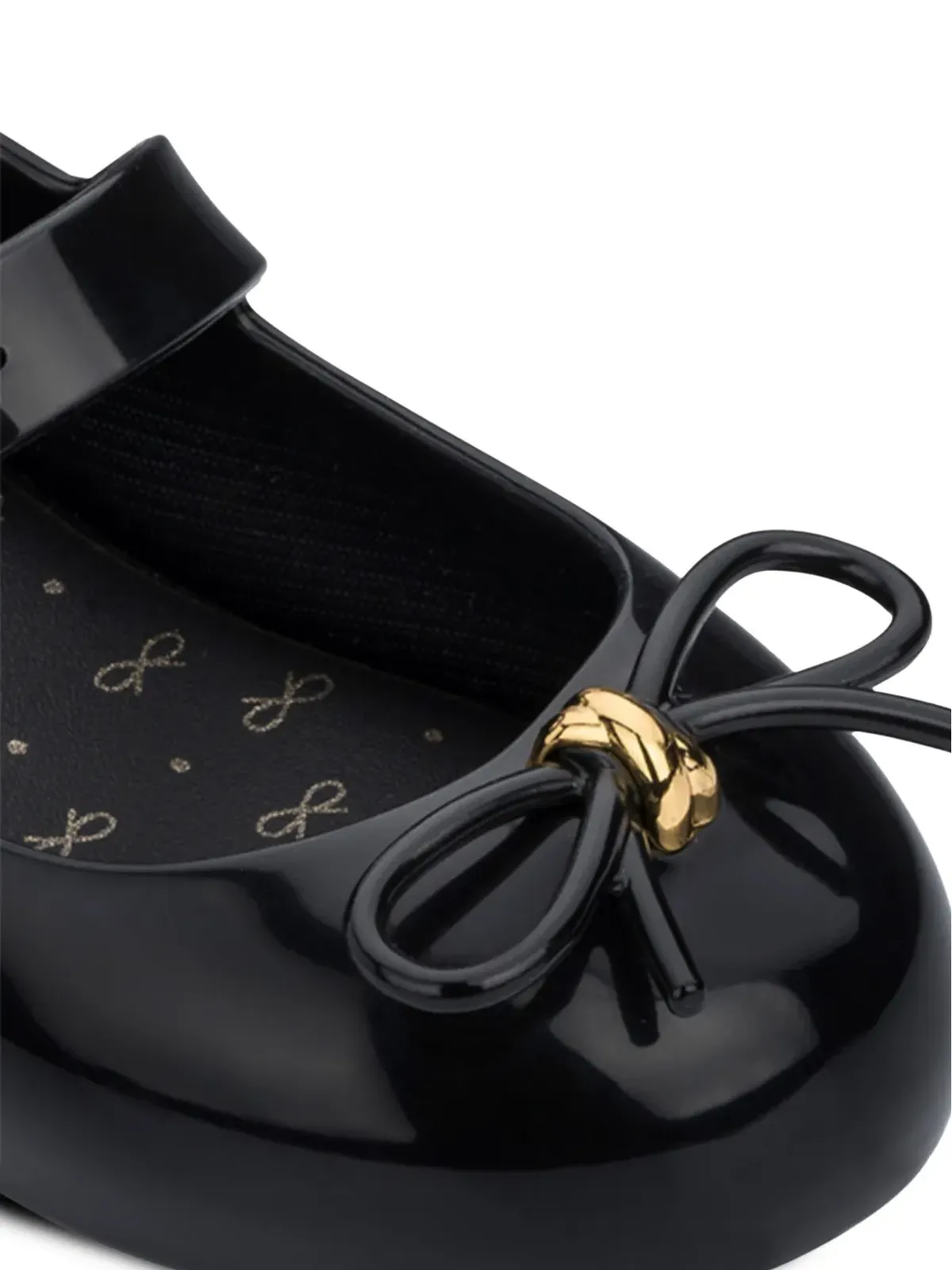 Mini Melissa リボン付きバレリーナシューズ - 画像4