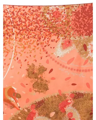 Hermès ビンテージ Offrandes d’ Un Jour by D Rybaltchenko シルクスカーフ - サムネイル4