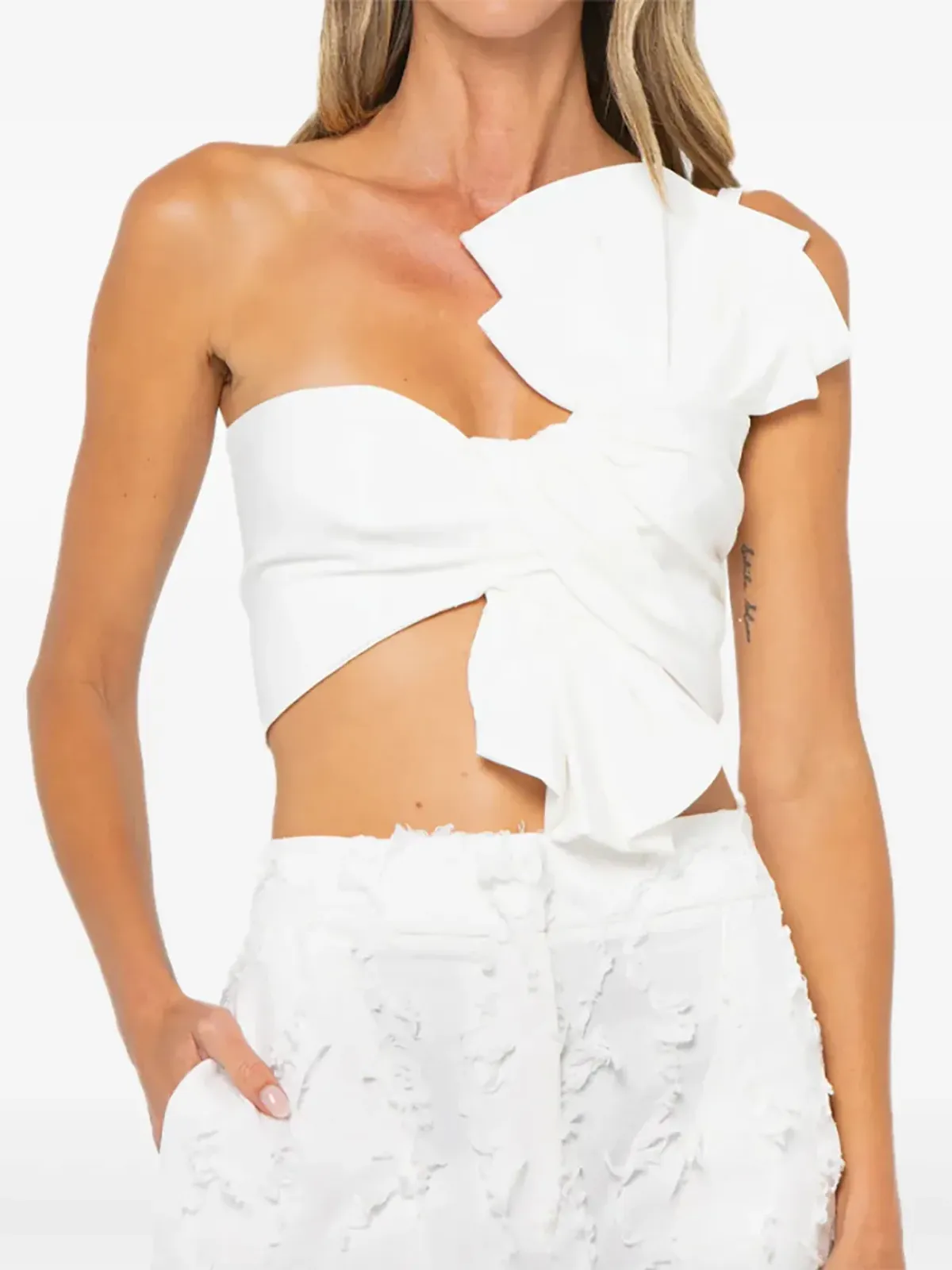 JBQ Orchid top - White - 画像2