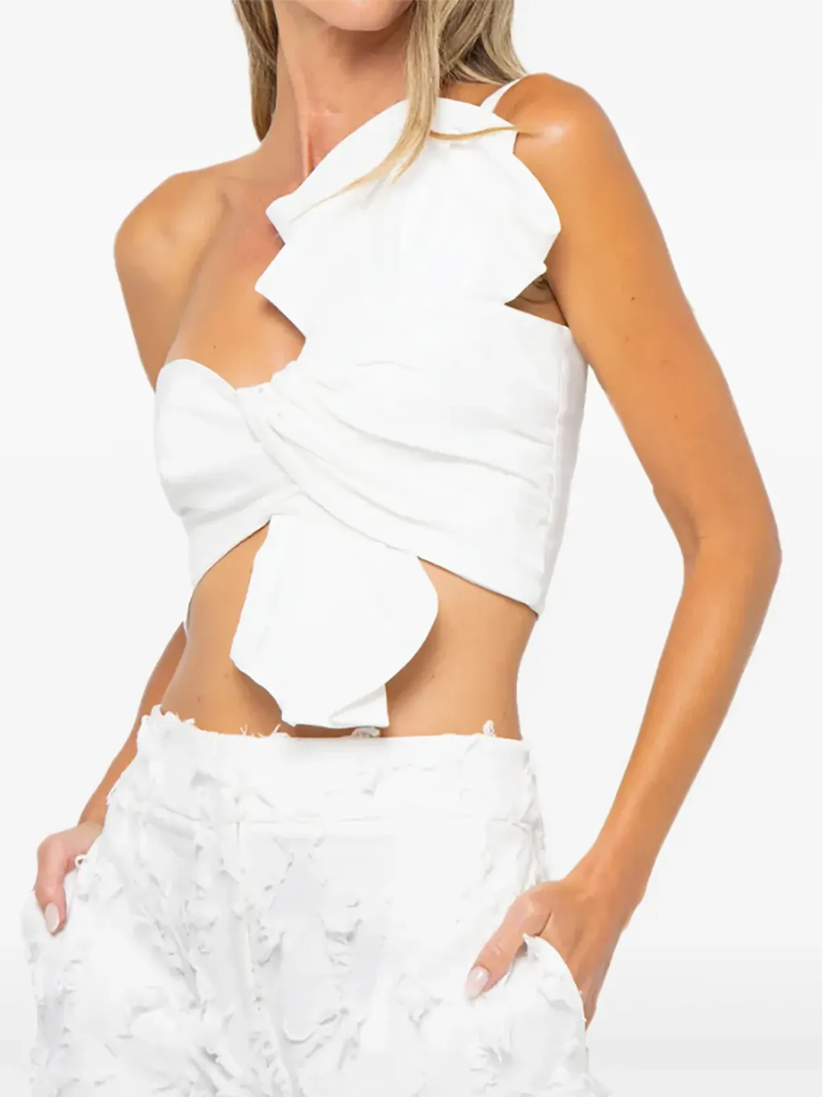 JBQ Orchid top - White - 画像4