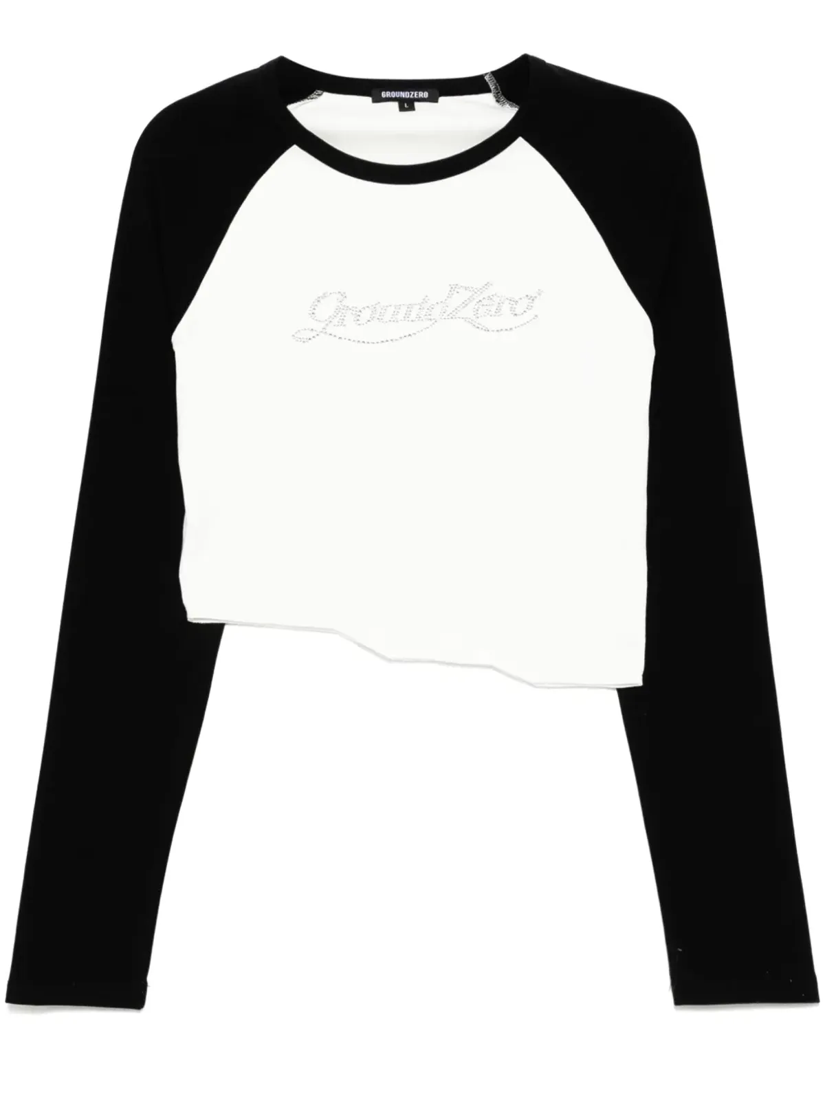 Ground Zero クリスタル装飾 Tシャツ - 画像1