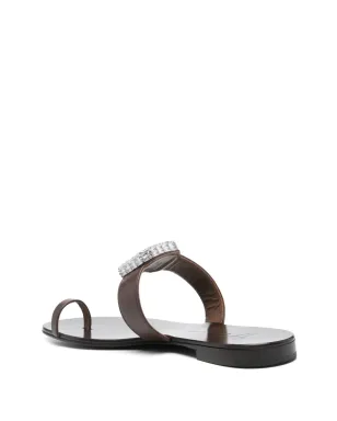 Giuseppe Zanotti レザー サンダル ブラウン - サムネイル3