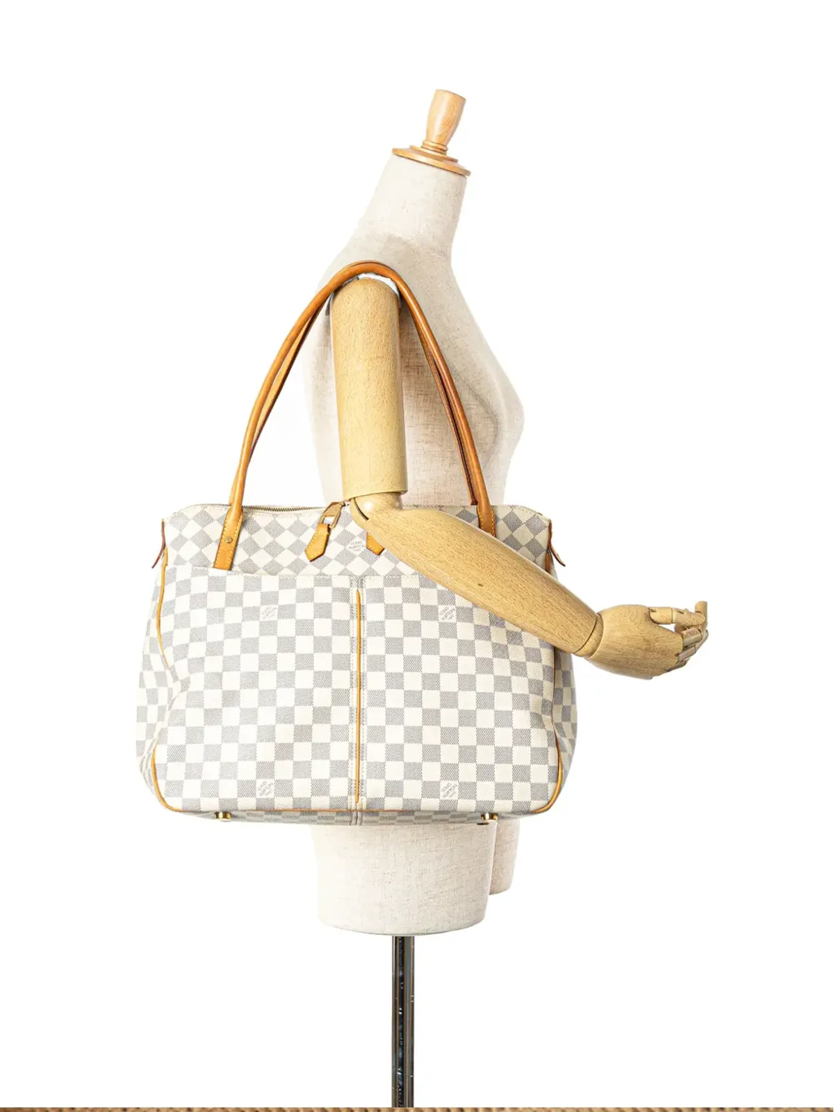 Louis Vuitton ビンテージ ダミエ・アズール フィゲリGM ショルダーバッグ ホワイト - 画像2