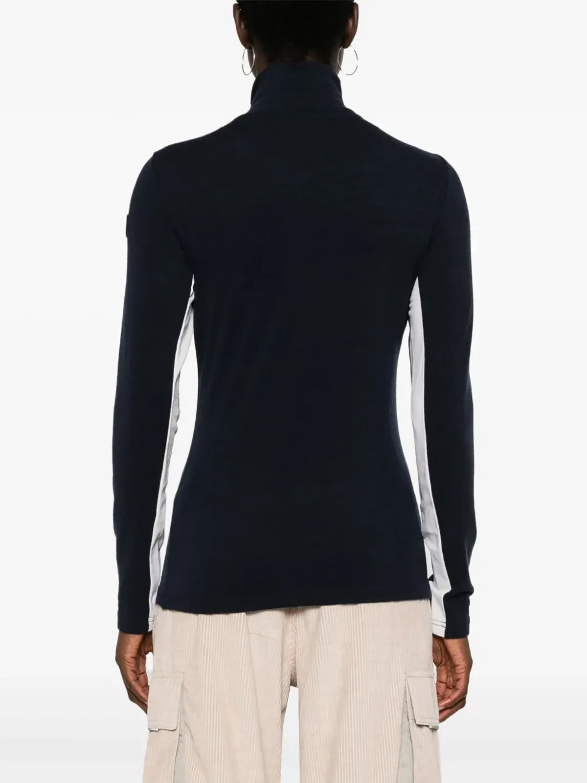 We Norwegians Voss Chevron zip-up sweater - Blue - 画像4