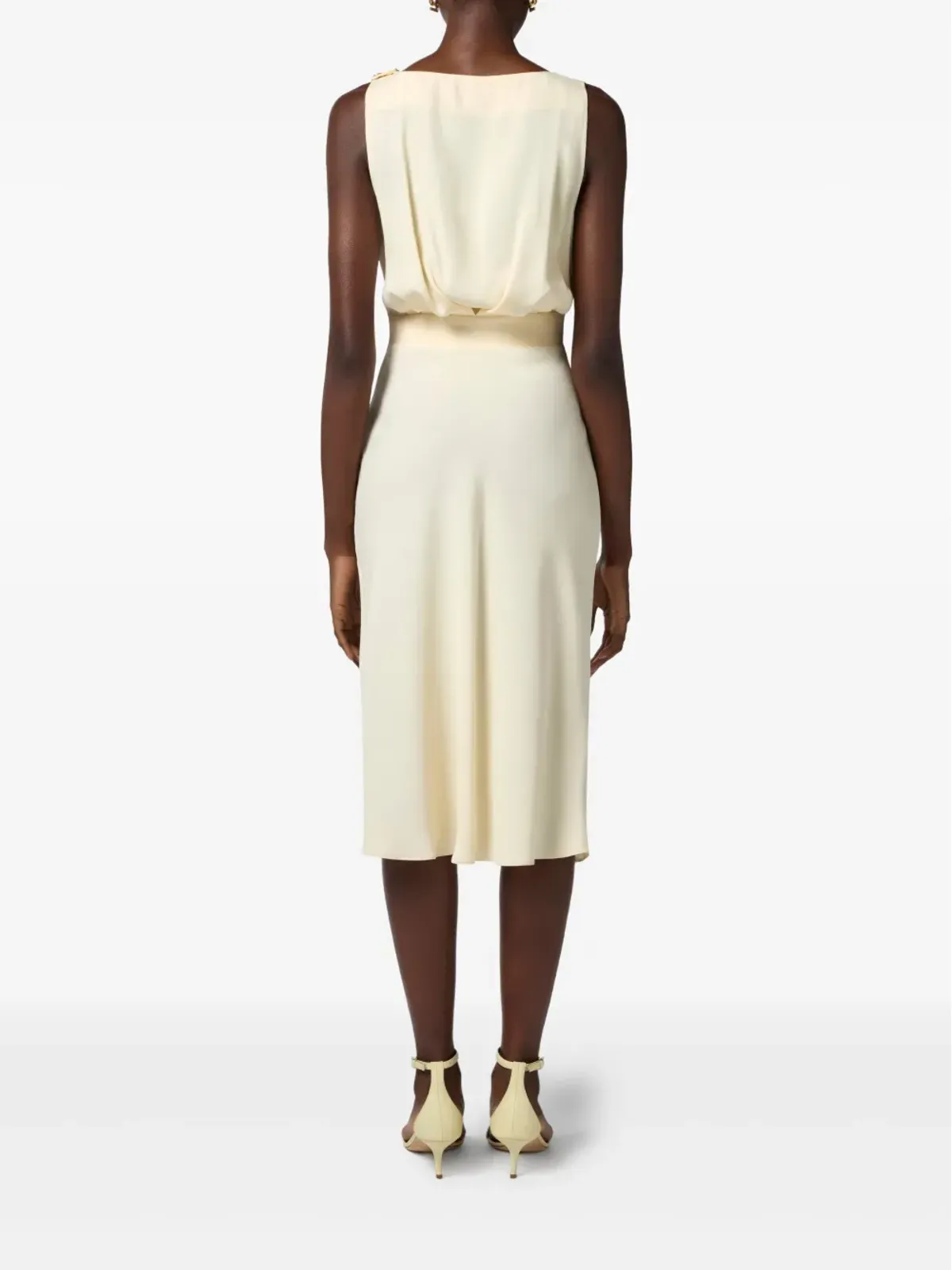 Elisabetta Franchi コルセットディテールのドレス - ニュートラルカラー - 画像3
