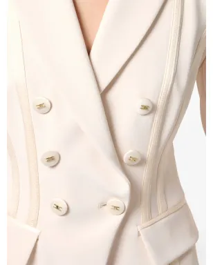 Elisabetta Franchi クリープサテン ブレザー - ネチュラル系 - サムネイル5