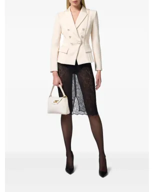Elisabetta Franchi クリープサテン ブレザー - ネチュラル系 - サムネイル2