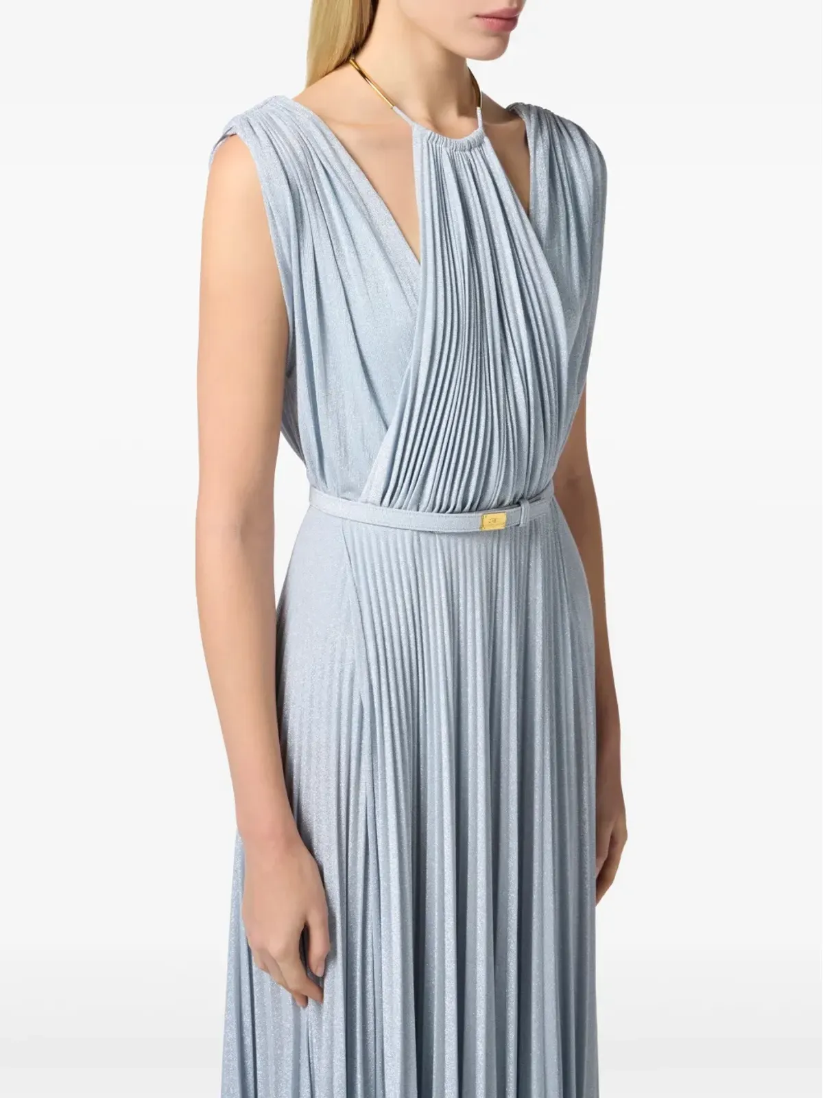 Elisabetta Franchi ルレックスディテール ガウン - 画像4