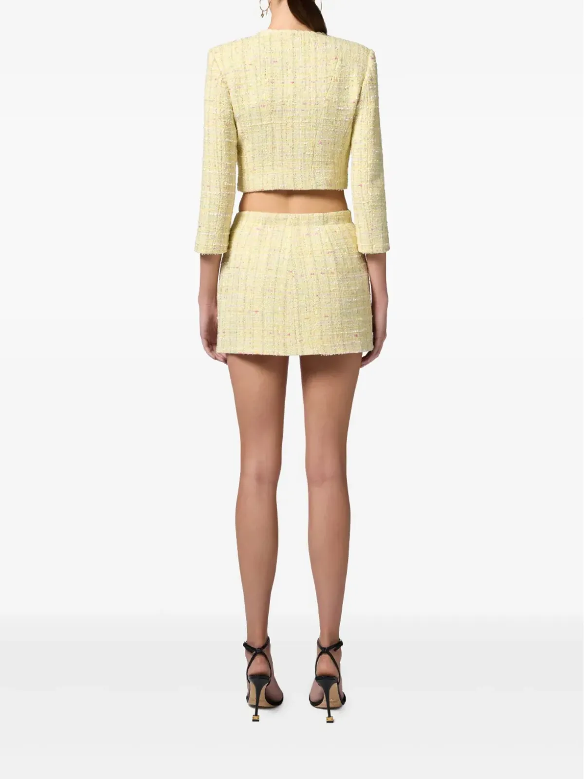 Elisabetta Franchi ラメブレザー - イエロー - 画像3