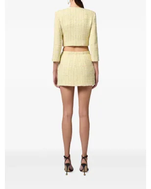 Elisabetta Franchi ラメブレザー - イエロー - サムネイル3