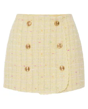 Elisabetta Franchi ルレックス ブークレ ミニスカート - イエロー - サムネイル1