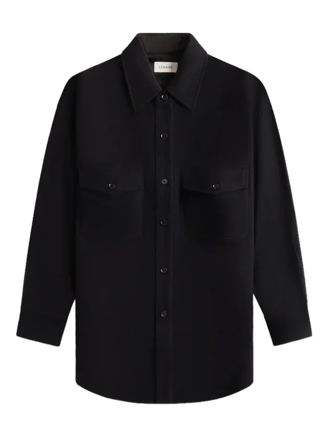 Lemaire LEMAIRE ツーポケットシャツ ブラックの商品画像