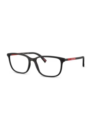 Prada Linea Rossa ロゴプリント眼鏡 - ブラック - サムネイル1