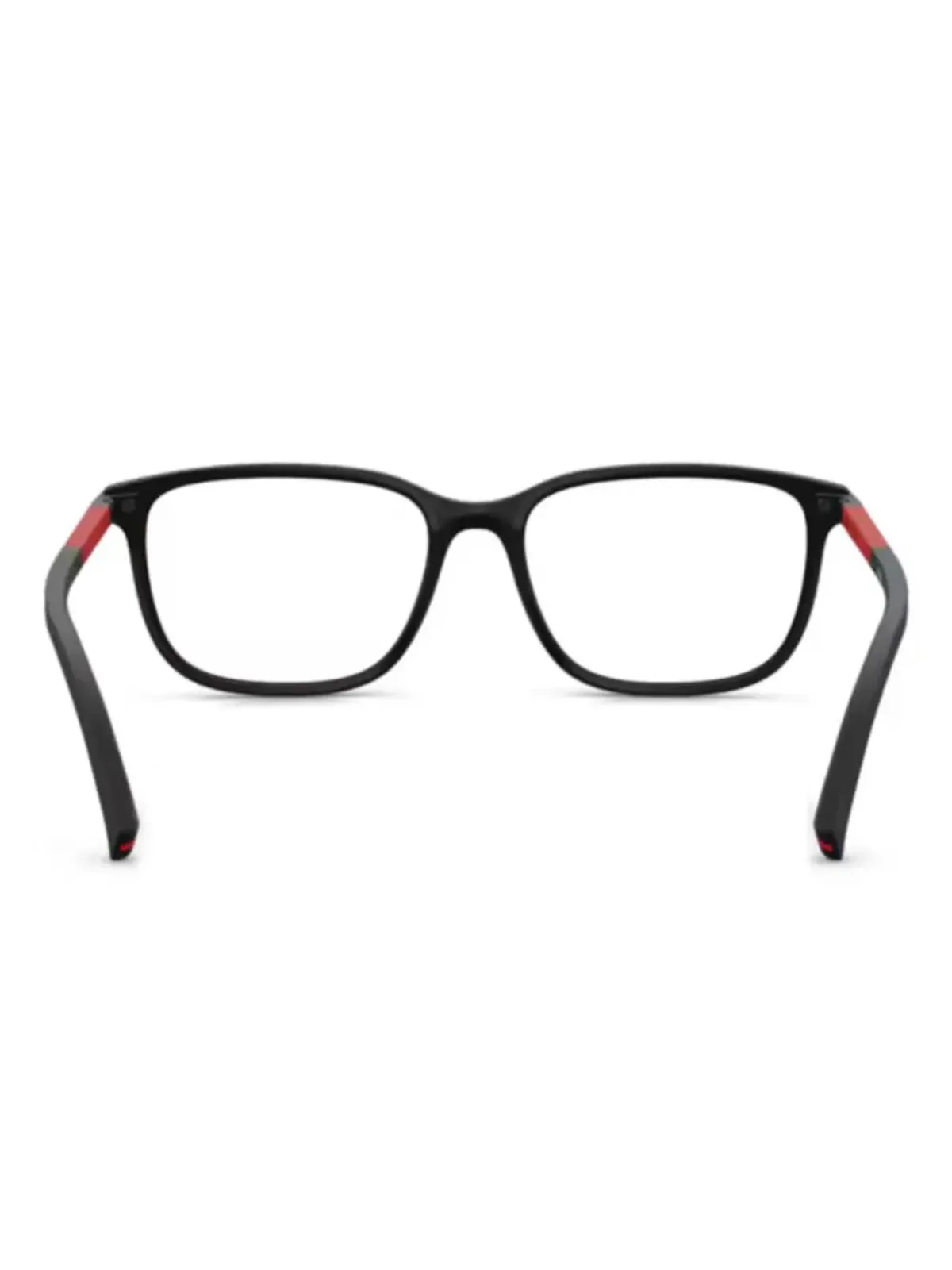 Prada Linea Rossa ロゴプリント眼鏡 - ブラック - 画像3