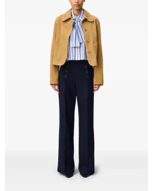 Claudie Pierlot フレアセーラーパンツ ブルー - サムネイル2