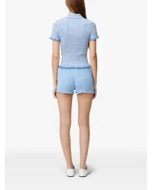 Claudie Pierlot ストライプ柄ボタンアップTシャツ - サムネイル4