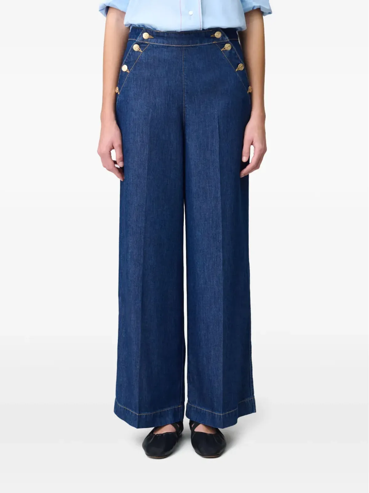Claudie Pierlot ワイドレッグ・セーラーパンツ - 画像5