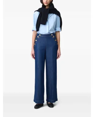 Claudie Pierlot ワイドレッグ・セーラーパンツ - サムネイル2