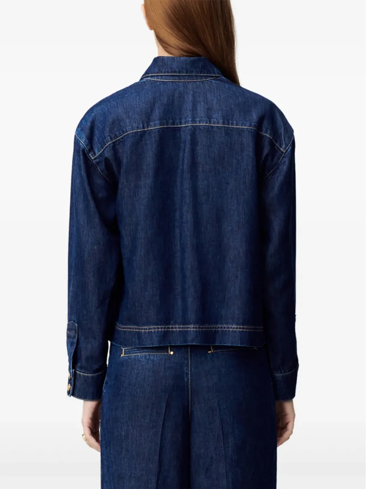 Claudie Pierlot オーバーサイズデニムシャツ ブルー - 画像5