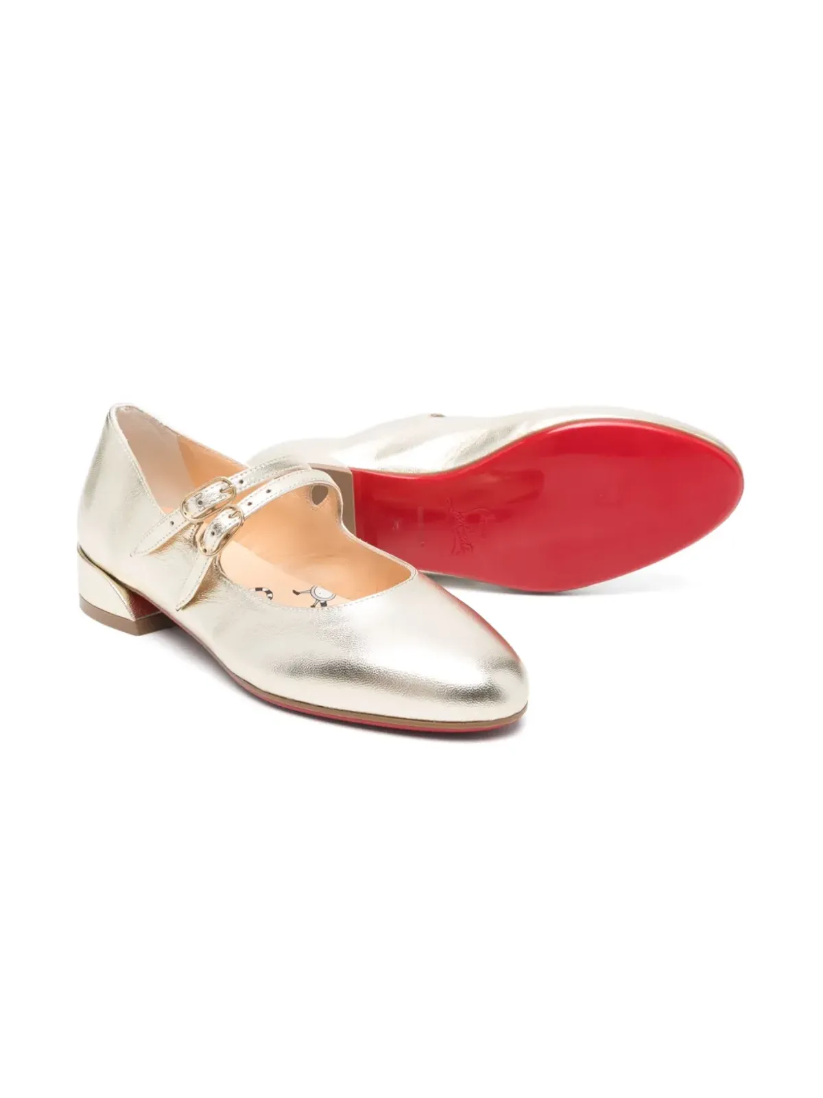Christian Louboutin Kids Jane Fille バレエフラット - 画像2
