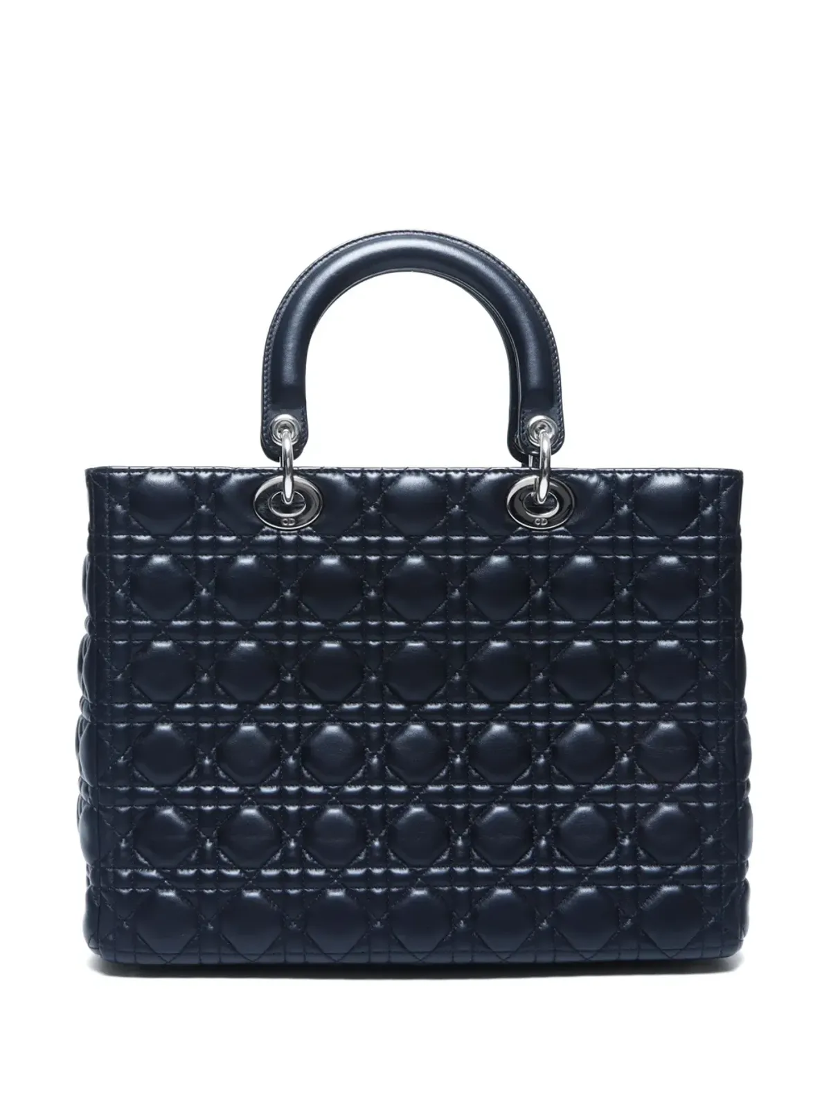 Christian Dior ビンテージ 2000年代 大型 レディ ディオール トートバッグ ブラック - 画像2