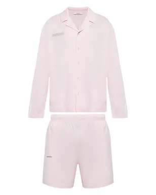 Pangaia スローガンプリント コットン パジャマセット（ピンク） - サムネイル1