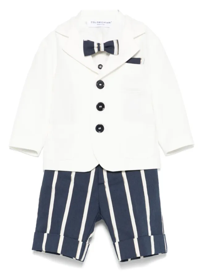 Colorichiari Colorichiari ストライプ柄ショーツ・シャツ・ブレザーセットの商品画像