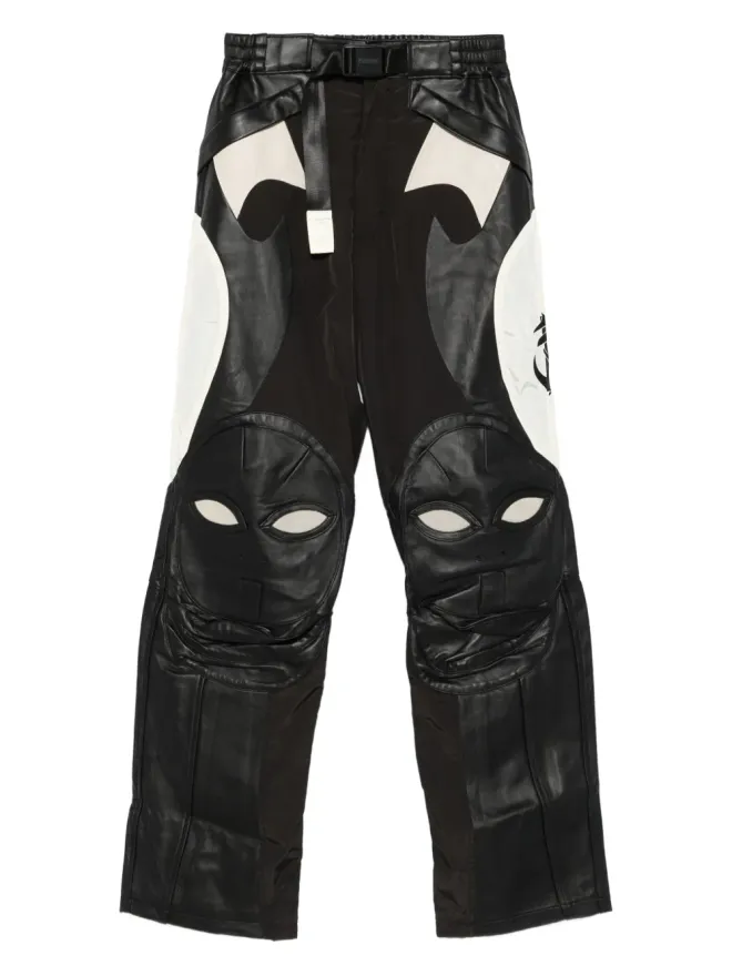 KUSIKOHC KUSIKOHC ライダーレザーパネルドパンツの商品画像