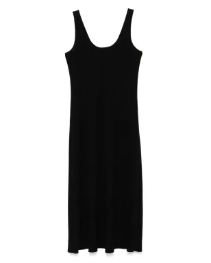 Vince スクープネック ミディドレス ブラック - サムネイル2